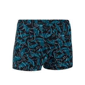 Decathlon Nabaiji Siyah Mavi - 500 Fitib Çocuk Boxer Mayo