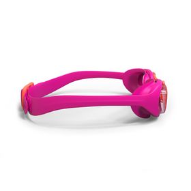 Decathlon Nabaiji Xbase Pembe Turuncu Şeffaf Camlar Çocuk Yüzücü Gözlüğü