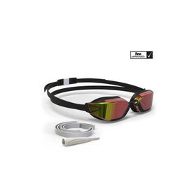 Decathlon Nabaiji Yüzücü Gözlüğü - Siyah / Kırmızı / Aynalı Camlar - B-Fast 900