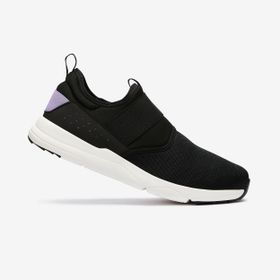 Decathlon Newfeel Kadın Siyah Lila Pw 160 Slip-On Yürüyüş Ayakkabısı