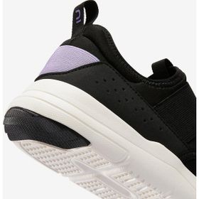 Decathlon Newfeel Kadın Siyah Lila Pw 160 Slip-On Yürüyüş Ayakkabısı