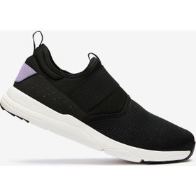 Decathlon Newfeel Kadın Siyah Lila Pw 160 Slip-On Yürüyüş Ayakkabısı
