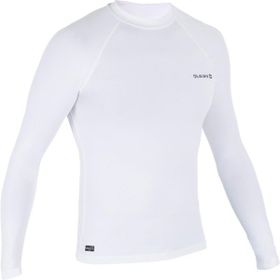 Decathlon Olaian 100 Beyaz Erkek Uzun Kollu Sörf Tişörtü