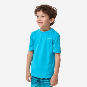 Decathlon Olaian 100 Mavi Slim Fit Kısa Kollu Uv Korumalı Çocuk T-Shirt