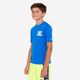 Decathlon Olaian 100 Mavi Standart Kesim Uzun Kollu UV Korumalı Çocuk T-Shirt