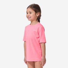Decathlon Olaian 100 Pembe Slim Fit Kısa Kollu UV Korumalı Çocuk T-Shirt