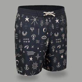 Decathlon Olaian 100 Siyah Erkek Uzun Boardshort