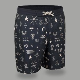 Decathlon Olaian 100 Siyah Erkek Uzun Boardshort