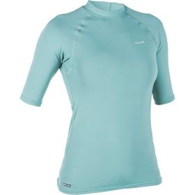 Decathlon Olaian 100 Uv Korumalı Açık Haki Kadın Kısa Kollu Sörf T-Shirt
