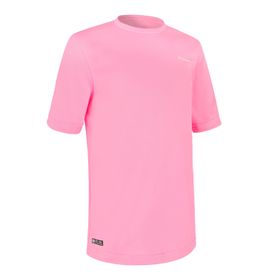 Decathlon Olaian 100 Uv Korumalı Kısa Kollu Pembe Çocuk Sörf T-shirt