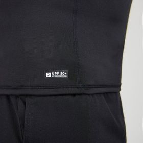 Decathlon Olaian 500 Uv Korumalı Kısa Kollu Siyah Erkek Sörf T-shirt