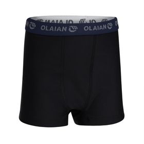 Decathlon Olaian Bx Surf Siyah Çocuk Boxer Mayo