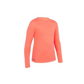 Decathlon Olaian Çocuk Uv Korumalı Mercan Rengi Water Uzun Kollu Sörf Tişörtü