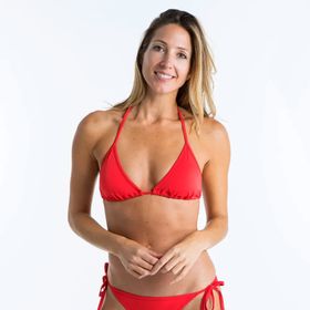 Decathlon Olaian Mae Kırmızı Kadın Üçgen Bikini Üstü