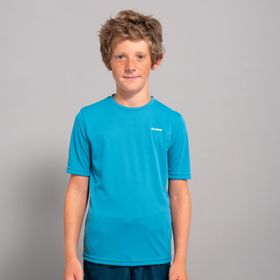 Decathlon Olaian Mavi Water Çocuk Standart Kalıp Kısa Kollu Uv Korumalı Tshirt