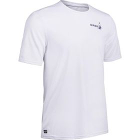 Decathlon Olaian Water Uv Korumalı Beyaz Erkek T-shirt