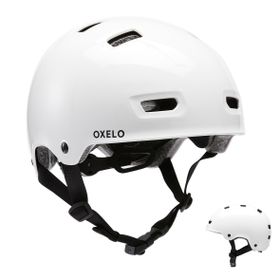 Decathlon Oxelo Paten Kaykay Scooter Beyaz MF500 Kask