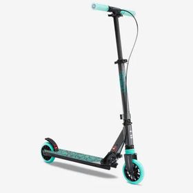 Decathlon Oxelo Süspansiyon ve Gidonda Fren Gri Yeşil Çocuk Scooter