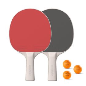 Decathlon Pongori PPR 100 Küçük Boy 2 Adet Raket + 3 Adet Top Masa Tenisi Seti