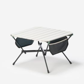 Decathlon Quechua 500 Bej Yeşil Kompakt Katlanır Kamp Masası