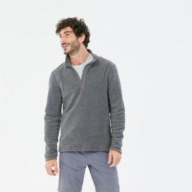 Decathlon Quechua MH100 Gri Erkek Outdoor Polar