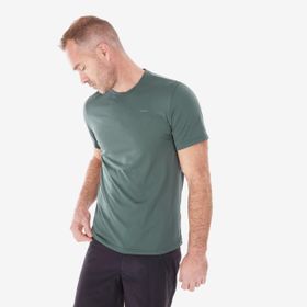 Decathlon Quechua MH100 Koyu Gri Kısa Kollu Erkek Outdoor T-shirt