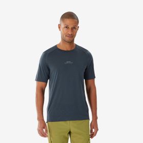Decathlon Quechua MH500 Gri Erkek Outdoor T-Shirt