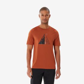 Decathlon Quechua MH500 Kahverengi Erkek Outdoor T-Shirt