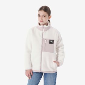 Decathlon Quechua NH 900 Beyaz Mor Çocuk Outdoor Polar Mont