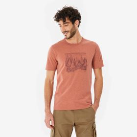 Decathlon Quechua NH100 Kahverengi Erkek Outdoor T-Shirt