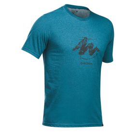 Decathlon Quechua NH100 Mavi Erkek Outdoor T-shirt