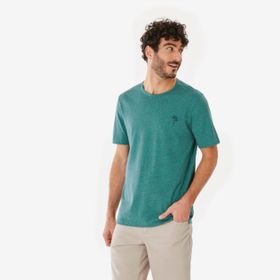 Decathlon Quechua NH100 Yeşil Kısa Kollu Erkek Outdoor T-Shirt