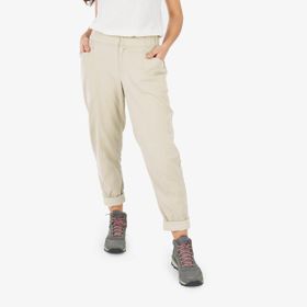 Decathlon Quechua NH500 Bej Keten Kadın Outdoor Pantolon