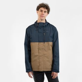 Decathlon Quechua NH500 Imper Bej Mavi Erkek Outdoor Yağmurluk