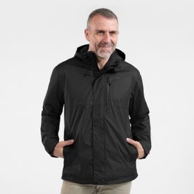 Decathlon Quechua NH500 Imper Bej Mavi Erkek Outdoor Yağmurluk