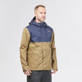 Decathlon Quechua NH500 Imper Bej Mavi Erkek Outdoor Yağmurluk
