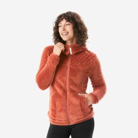 Decathlon Quechua NH500 Kahverengi Sıcak Tutan Kadın Outdoor Polar Mont