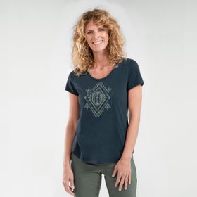 Decathlon Quechua NH500 Lacivert Outdoor Kadın T-shirt
