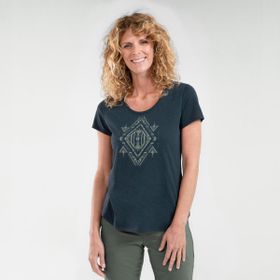 Decathlon Quechua NH500 Lacivert Outdoor Kadın T-shirt