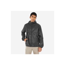 Decathlon Quechua Raincut Full Zip Rüzgar Kesen Siyah Erkek Outdoor Yağmurluk