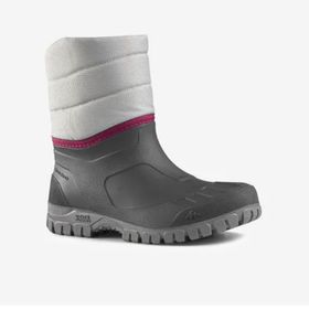 Decathlon Quechua SH100 Su Geçirmez Gri Mid Kadın Outdoor Kar Botu