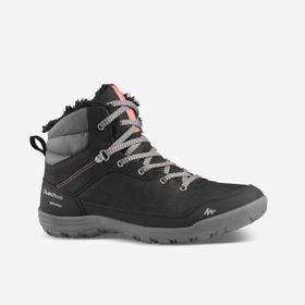 Decathlon Quechua SH100 Su Geçirmez Siyah Mid Kadın Outdoor Kar Botu