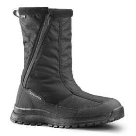 Decathlon Quechua SH100 Su Geçirmez Siyah Zip Outdoor Erkek Kar Botu
