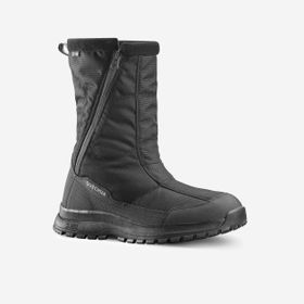 Decathlon Quechua SH100 Su Geçirmez Siyah Zip Outdoor Erkek Kar Botu
