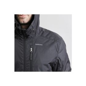 Decathlon Quechua Sh100 Warm Siyah 10°C Erkek Outdoor Su Geçirmez Kar Montu