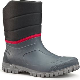 Decathlon Quechua SH100 X-Warm Gri Siyah Erkek Kar Botu