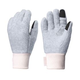 Decathlon Quechua SH500 Gri Pembe Çocuk Polar Outdoor Eldiven