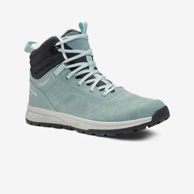 Decathlon Quechua SH500 Yeşil Su Geçirmez Deri Çocuk Outdoor Kar Botu