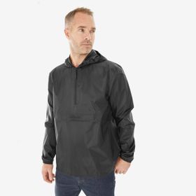 Decathlon Quechua Siyah Raincut 1 2 Zip Yağmurluk