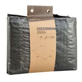 Decathlon Quechua Su Sızdırmaz 3x4 mt Siyah Kamp Zemin Matı